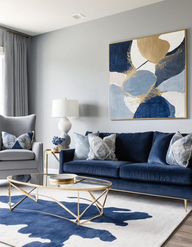 Blue and Grey Balanced Serenity