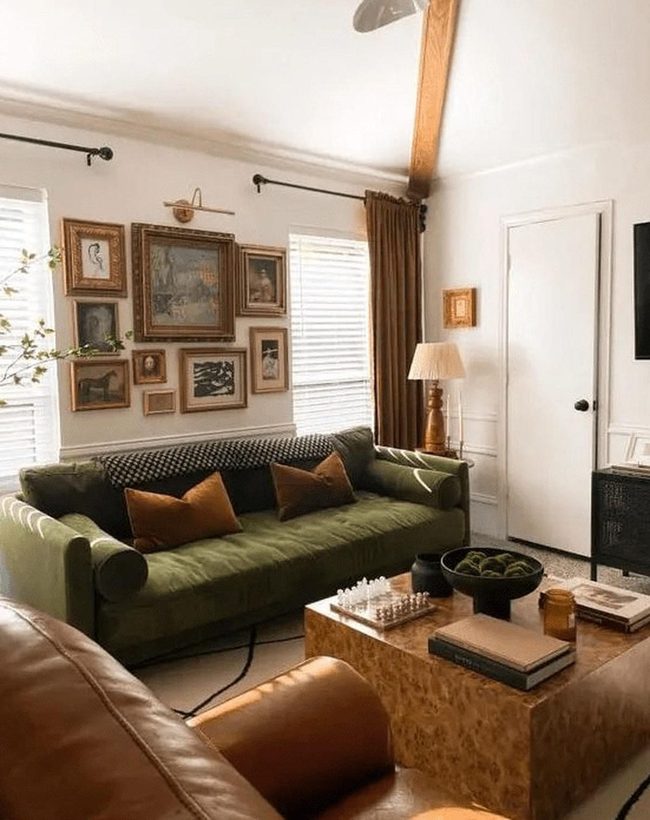 Green Velvet Sofa Gallery Living Room