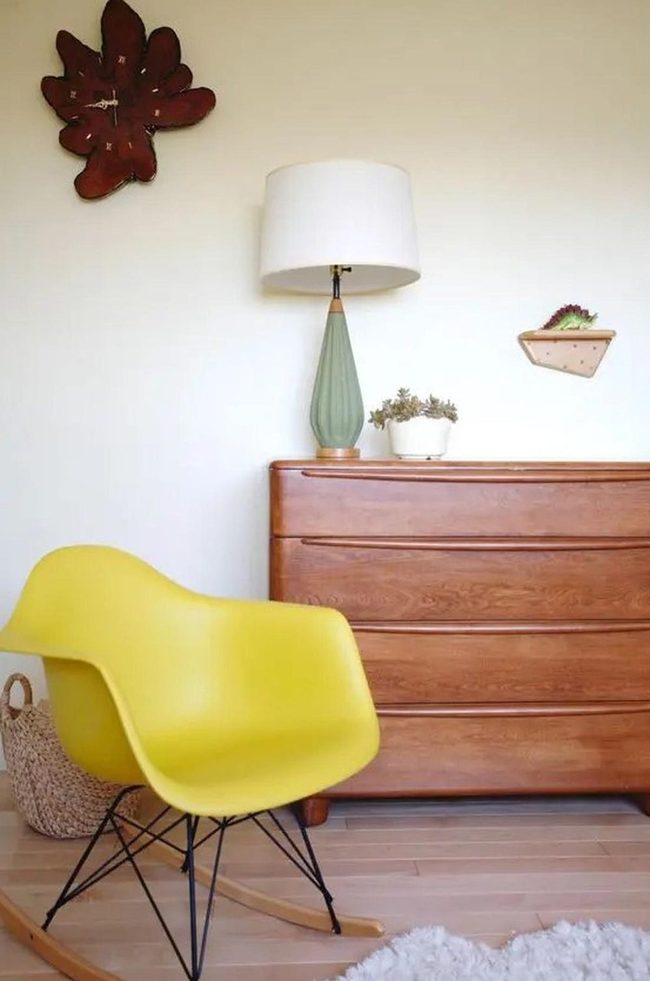 Yellow Chairs With Green Living Spaces