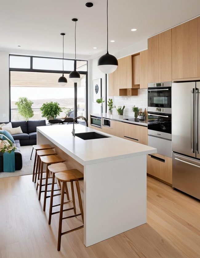 Scandinavian Industrial Open Living