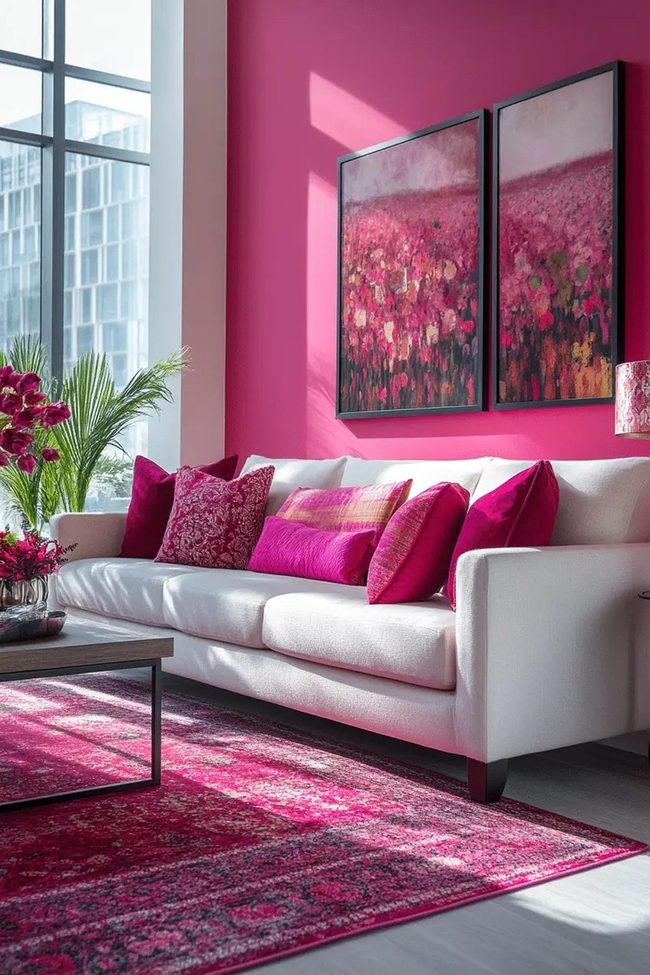 Pink Power Statement Room