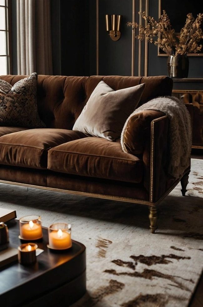 Deep Brown Velvet Luxury Layers