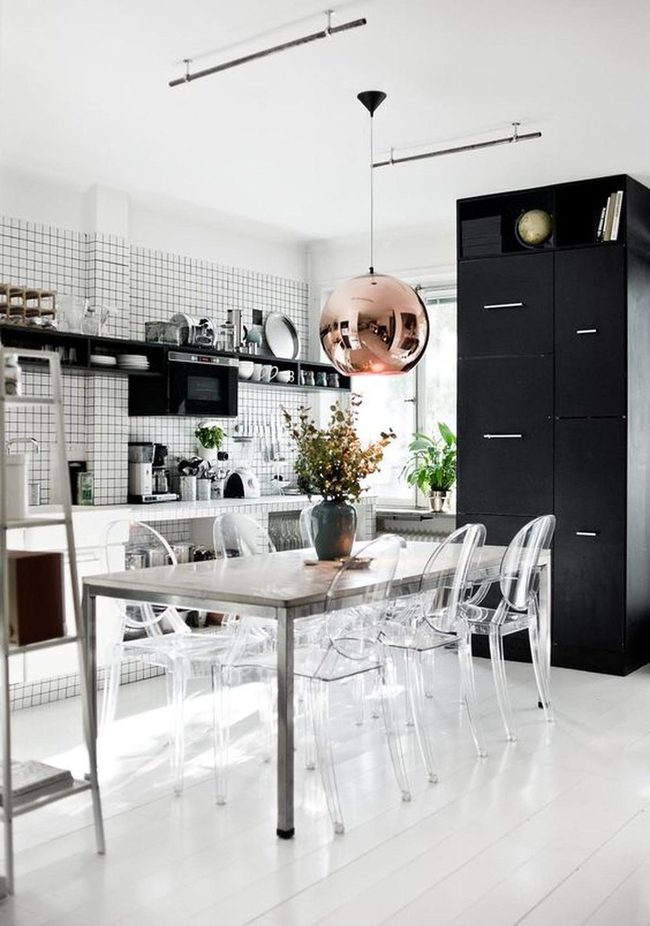 Copper Warmth Meets Modern White