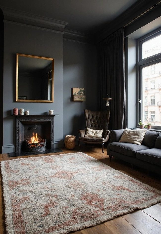 Layered Rugs For Dark Rooms