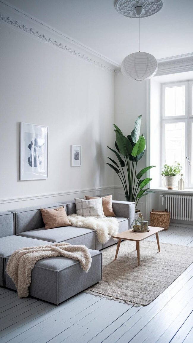 Light Wood Floors With Gray Accents