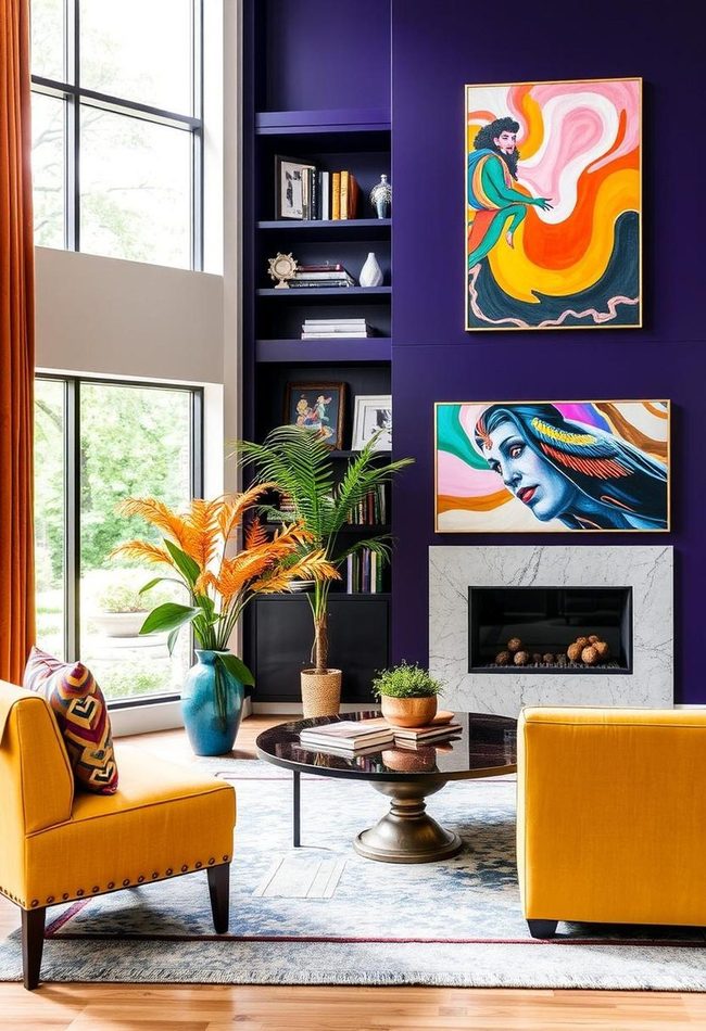 Deep Teal Feature Wall Statement