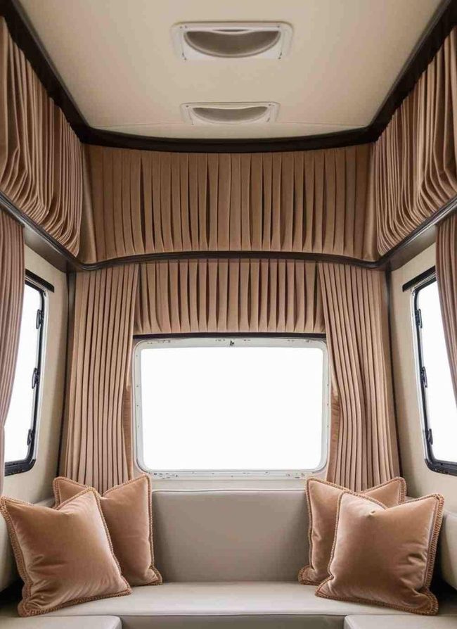 Crisp Pleated Drapes Refined Elegance