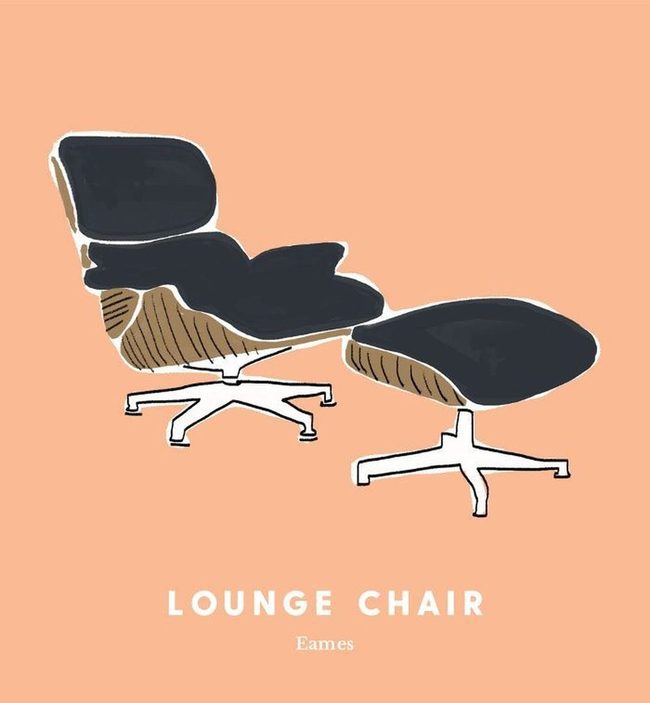 Molded Plywood Icon Leather Chair