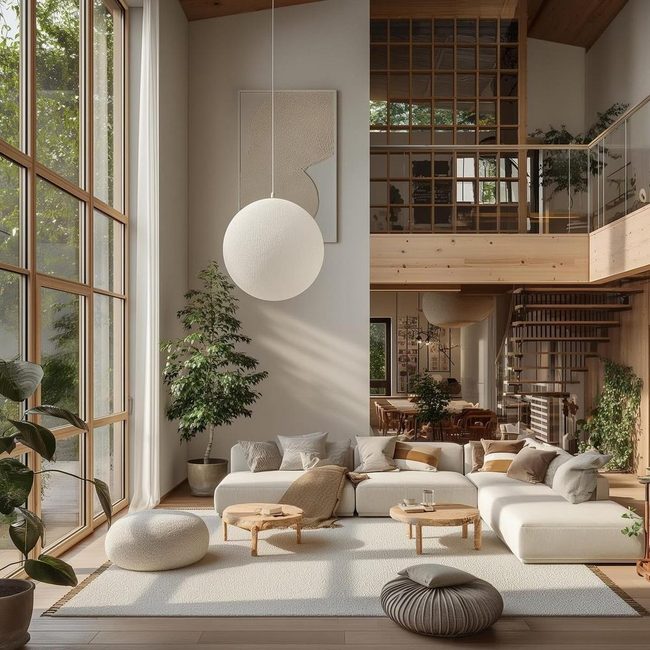 Sunlit Spaces With Pendant Light
