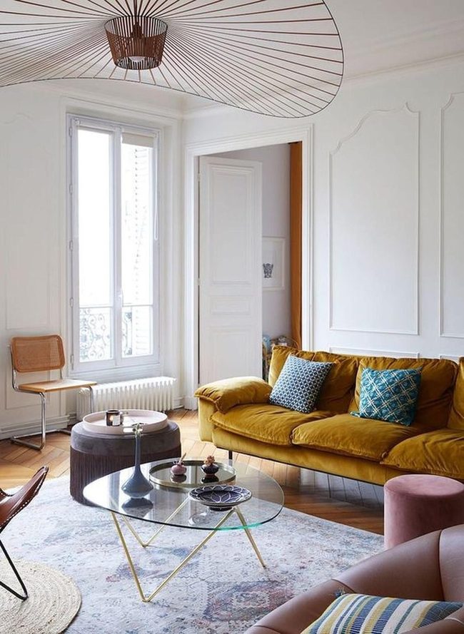Gold Accents Meet Modern Comfort