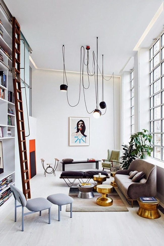 Natural Light Mixed Furniture Living Room