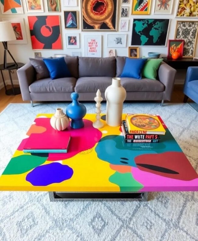 Artistic Coffee Table Gallery Display