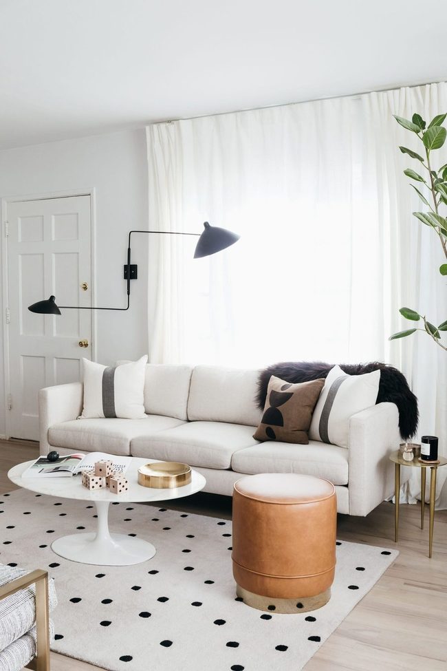 Polka Dot Living Room Rug