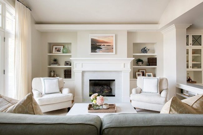 Ecru And White Wall Depth
