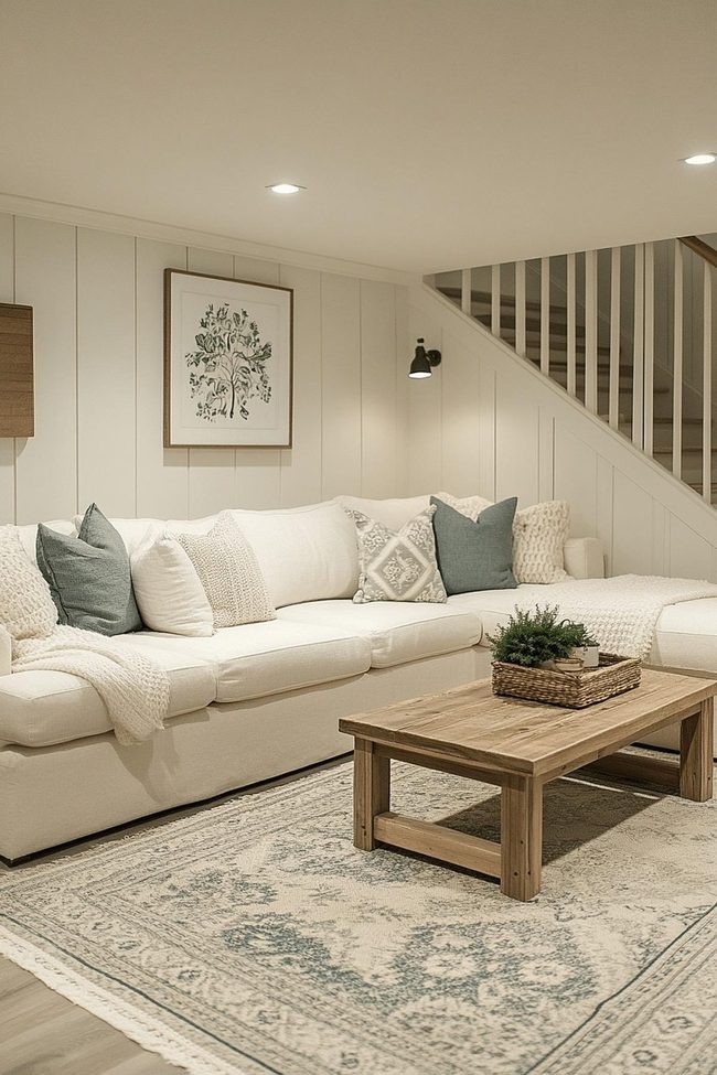 Fixture Grain And White Basement