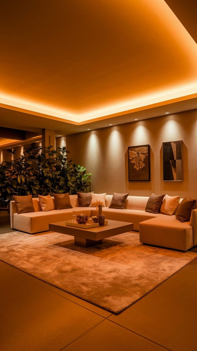 Neutral Sectional Defines Open Living