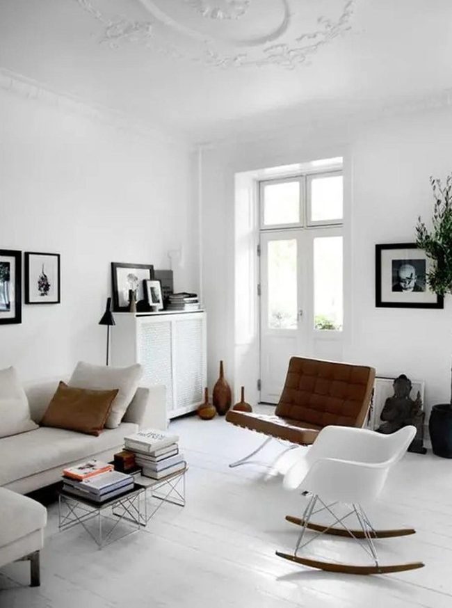Curved Wood Chairs, Airy White Space