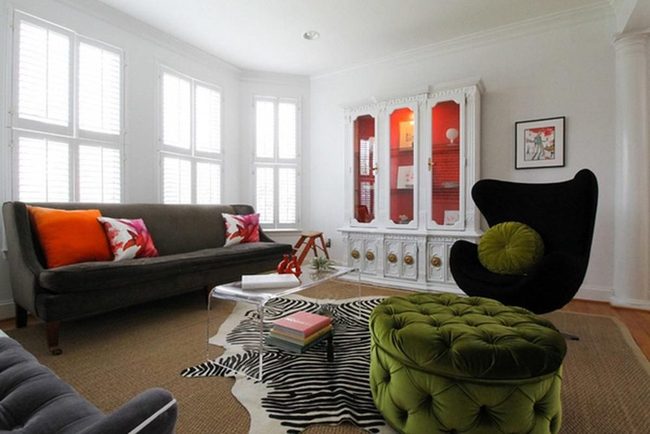 Green And Orange Modern Living
