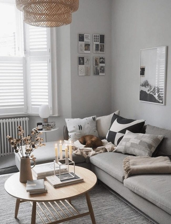 Wooden Warmth With Geometric Accents