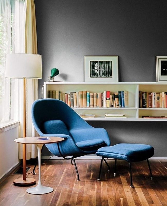 Blue Chair Reading Nook