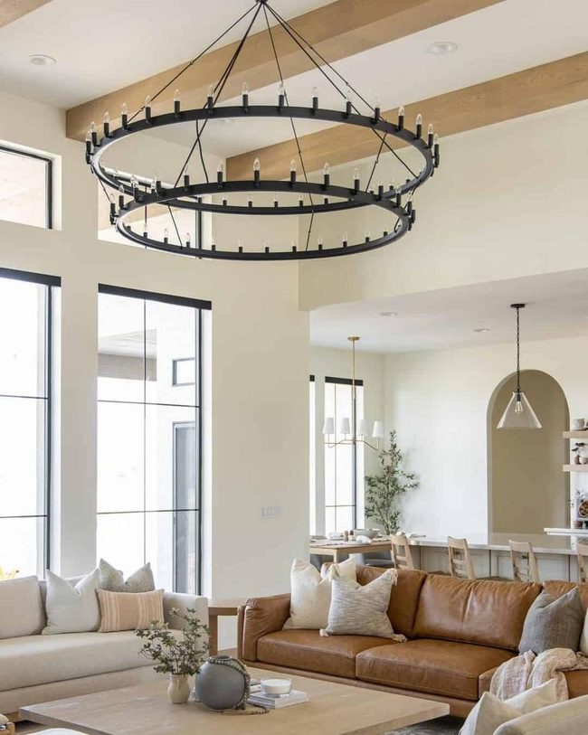 Black Steel Statement Chandelier