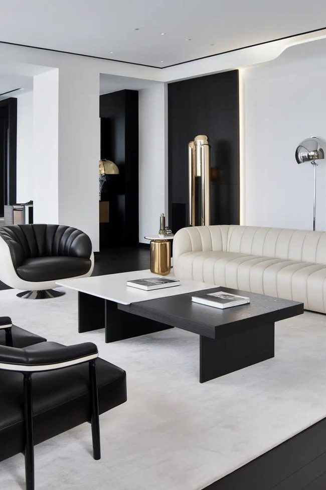 Black White Wooden Sophistication