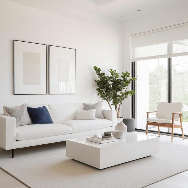 White Walls Less Stuff More Space