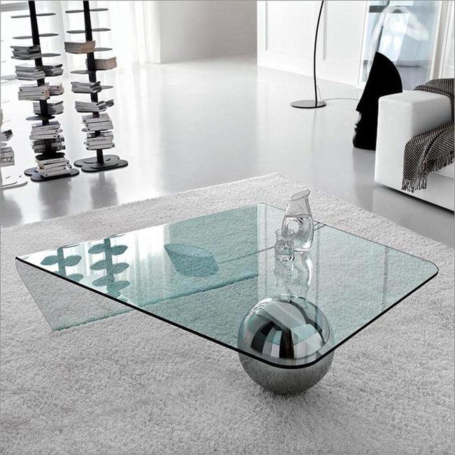 Glass Table Catches The Light