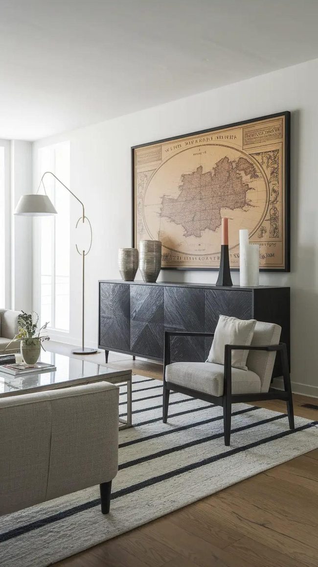 A Statement Piece Anchors The Space