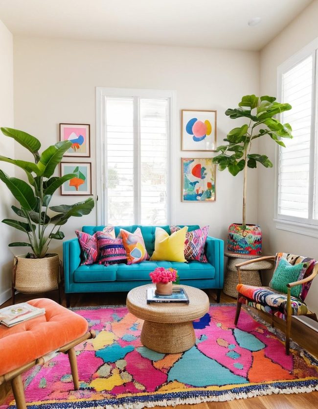 Mismatched Patterns Sitting Room Brilliance