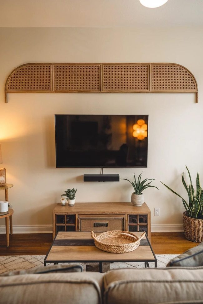 Woven Rattan Textures Pure Warmth