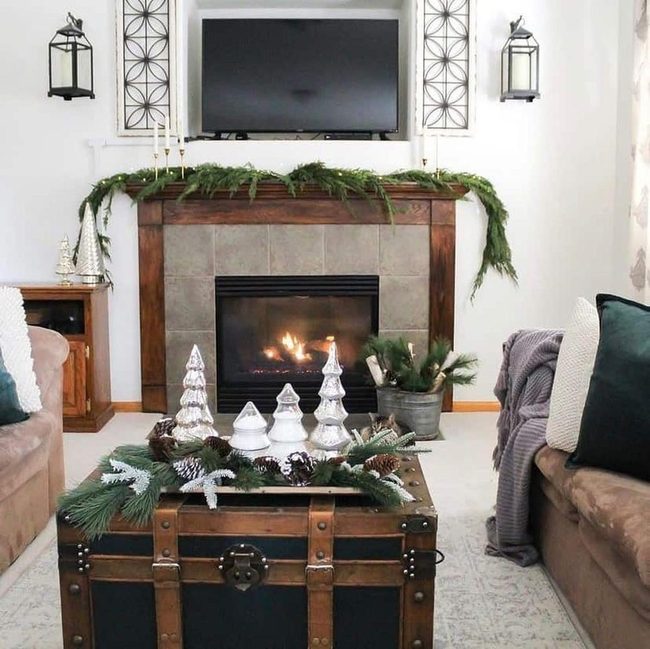 Vintage Black Trunk Coffee Table Statement