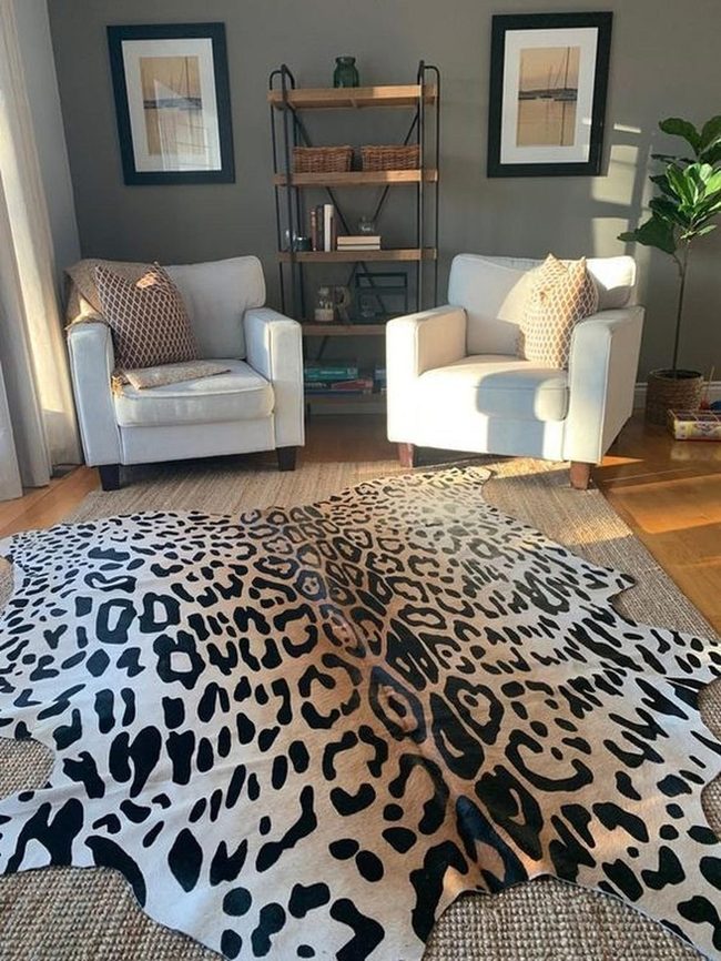 Animal Print Rug Steals The Room