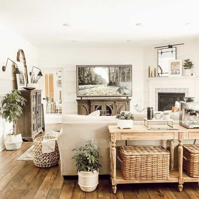 Natural Wicker And Living Green