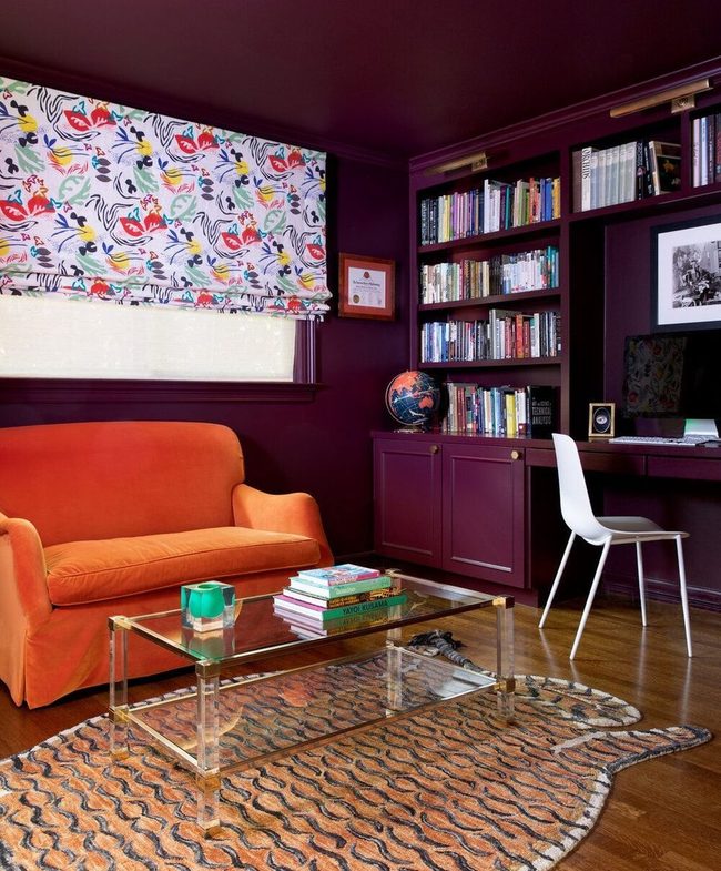 Red Velvet Statement Chair