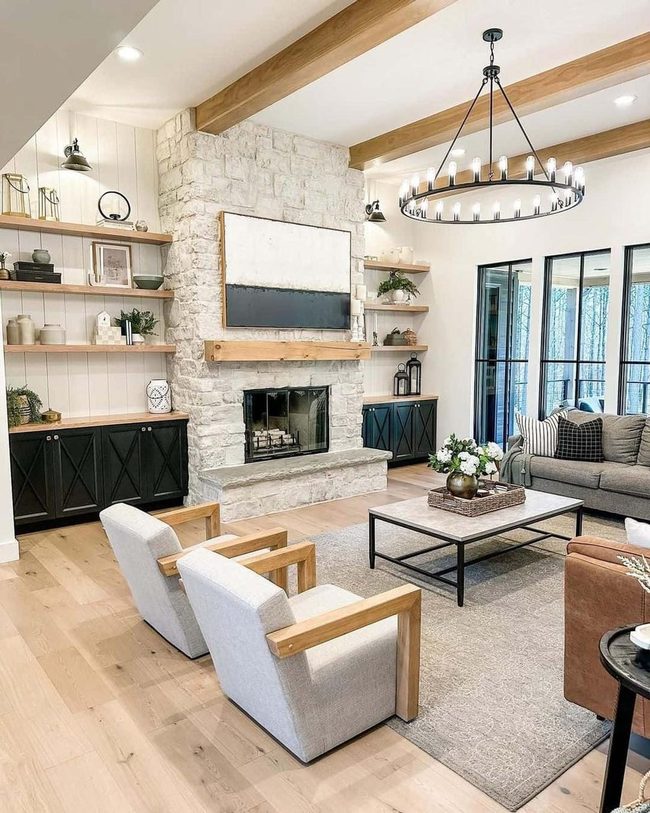 Wooden Beams Meet Modern Art