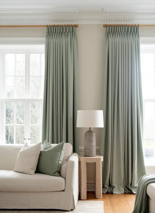 Sage Green Window Elegance Redefined