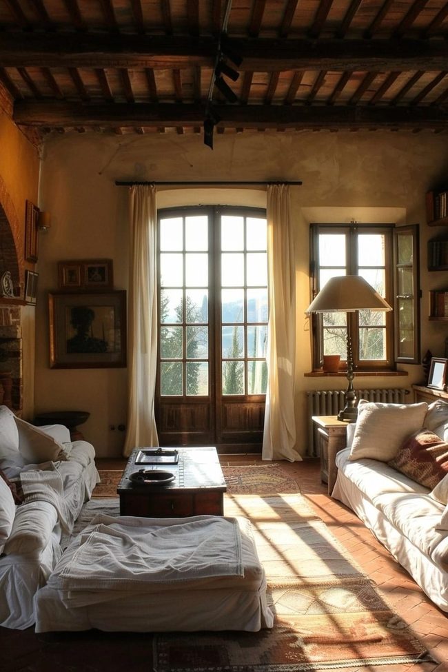 Golden Tuscan Afternoon Shadows