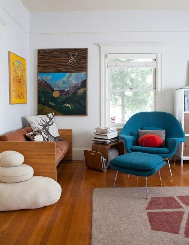 Bright Blue Chair, Natural Light Living