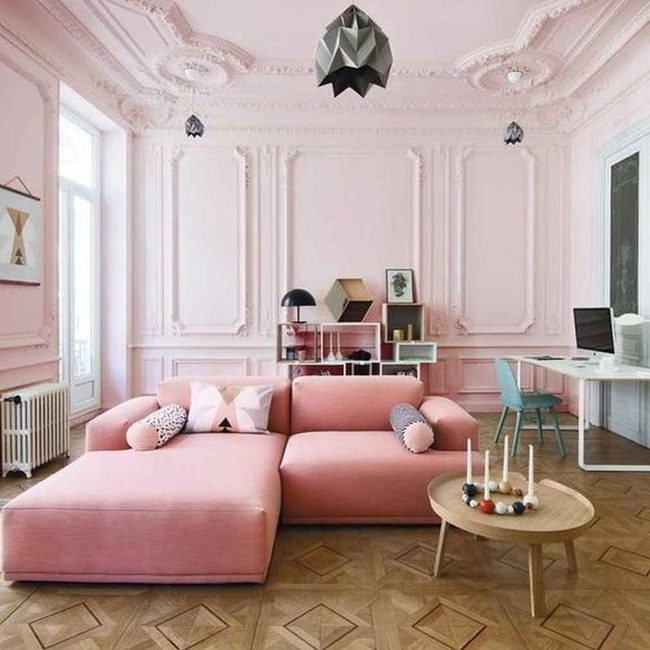 Pink Walls Flooded Sunlight