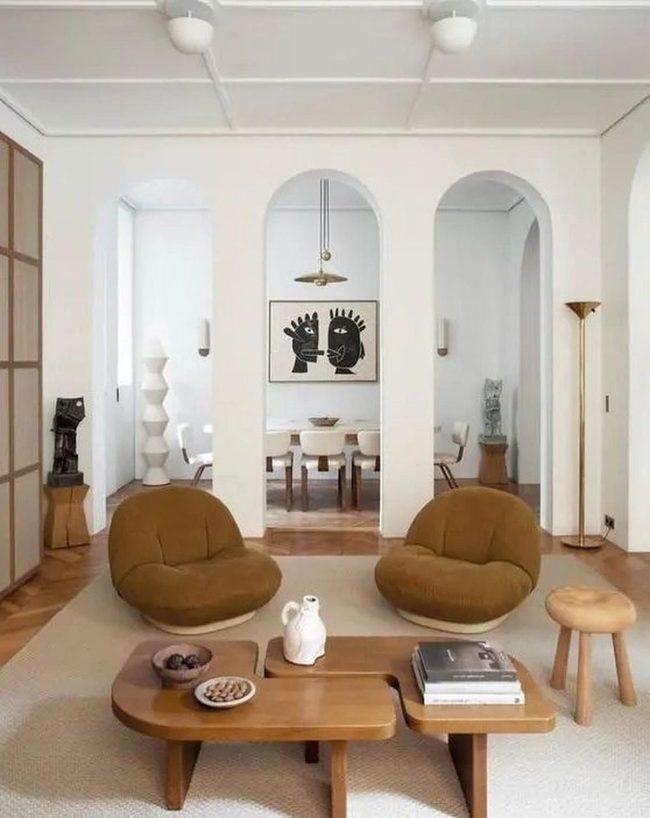 White Walls Black Art Wooden Floors