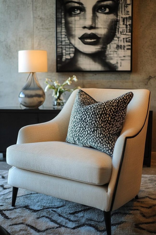 Contemporary Sofa And Accent Chairs
