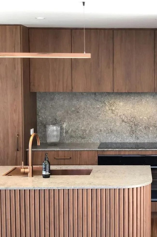 Natural Wood Meets Stone Beauty