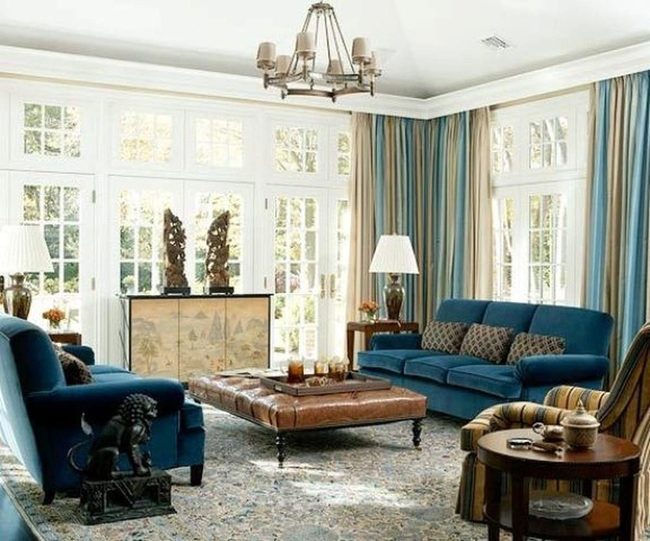 Blue Sofa Living Room Sanctuary