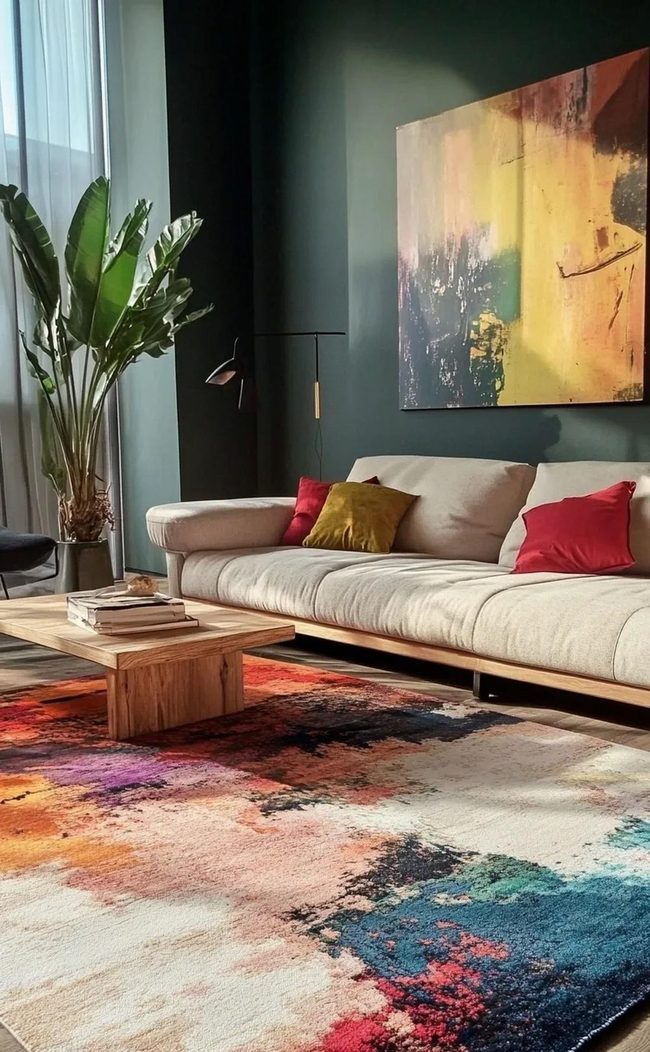 Geometric Patterns Bold Statement Rug
