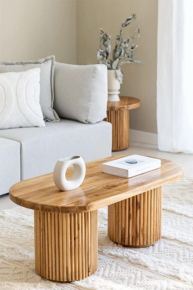 Pale Walls, Wooden Warmth, Layered Textures