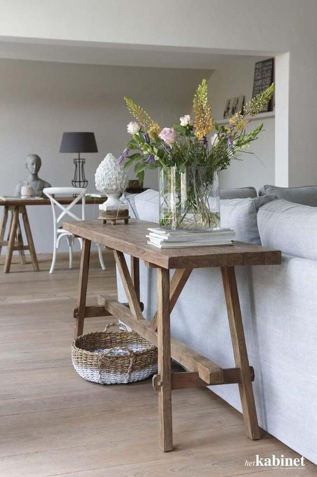 Rustic Wood Table For French Country Living