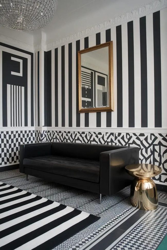 Black And White Checkerboard Statement