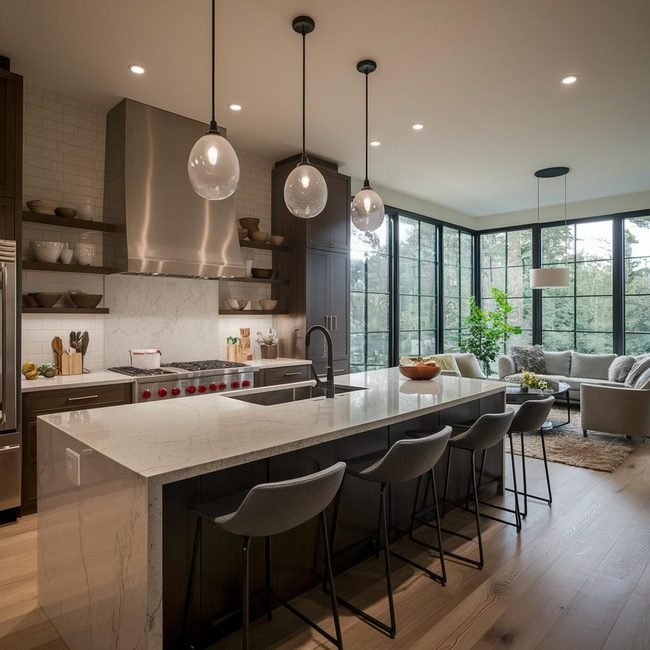 Durable Quartz Pantry Focal Point