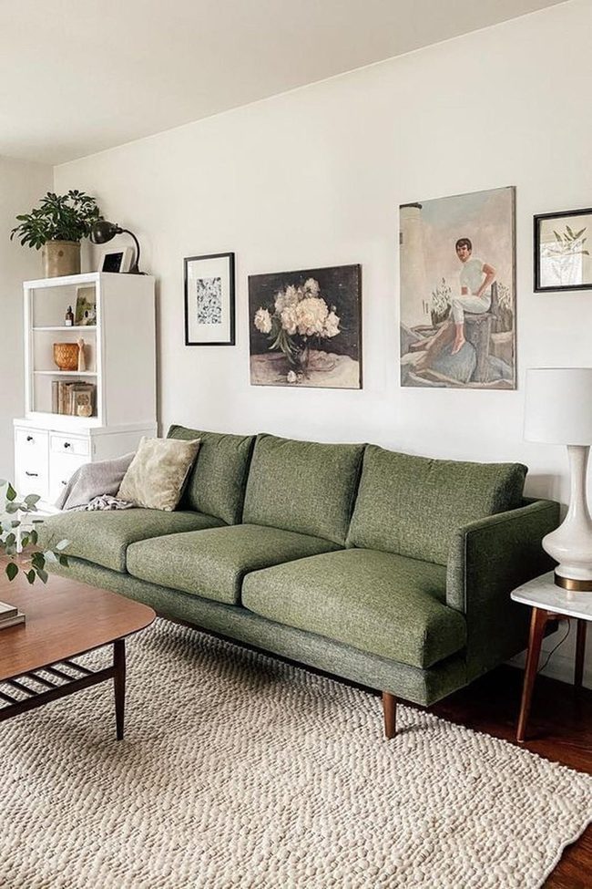 Emerald Sofas White Walls Light